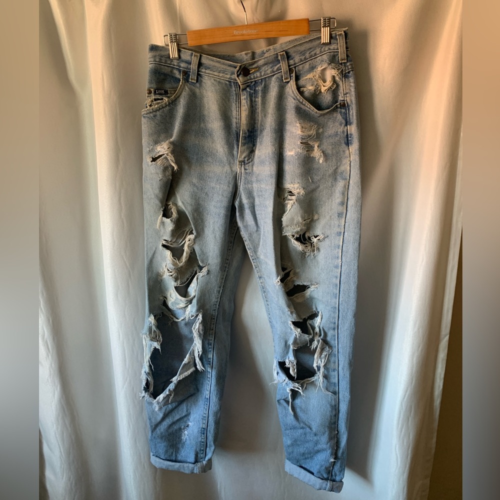Custom Lee Distressed Jeans